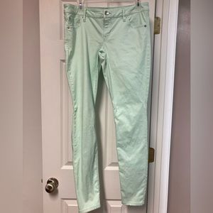 Express size 8 mint skinny pant.